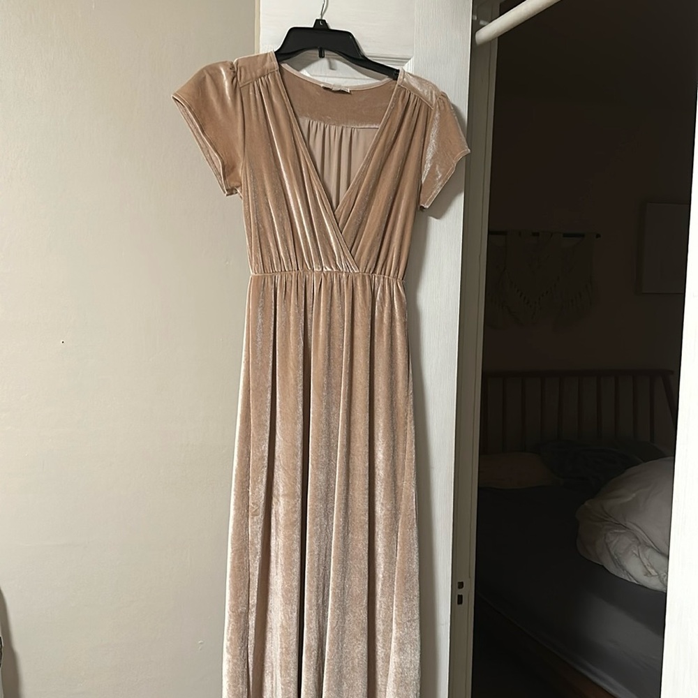 Worn once! Baltic Born XS Velvet maxi dress